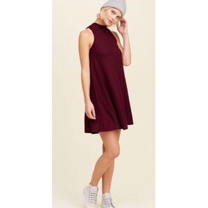 Hollister Maroon/Burgundy Swing Dress